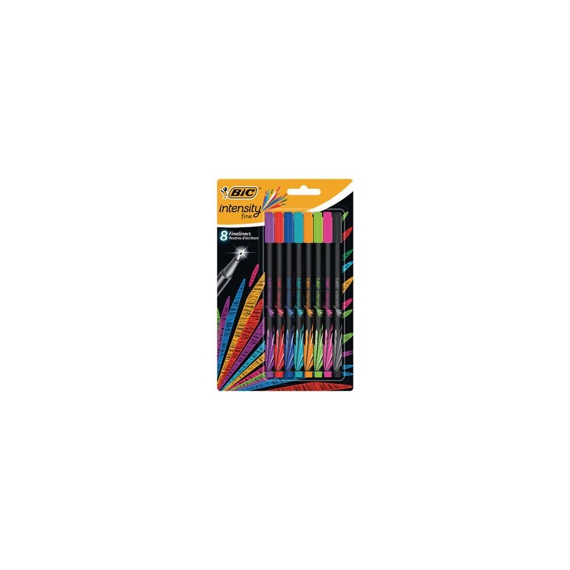 Bic Rašiklių rinkinys FineLiners Intensity Fine 0.4 mm, 8 spalvų rinkinys 449268