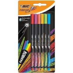 Bic Rašiklių rinkinys FineLiners Intensity Fine RAINBOW 0.4 mm, 6 spalvų rinkinys 498327