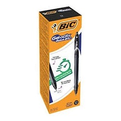 Bic Gelinis rašiklis Gel-Ocity Quick Dry, juodas, pakuotėje 12 vnt. 494664