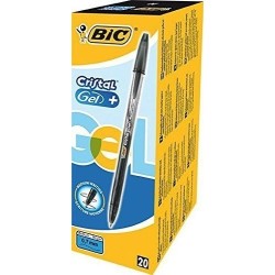 Bic Gelinis rašiklis Cristalgel 0.7 mm, juodas, 1vnt. 721286