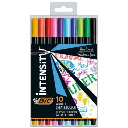 Bic Rašiklių rinkinys FineLiners Intensity Fine 0.4 mm, 10 spalvų rinkinys CEL1011727