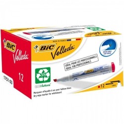 Bic Žymeklis baltai lentai Velleda, 3.7-5.5 mm, kirsta galvutė, raudonas 1 vnt.