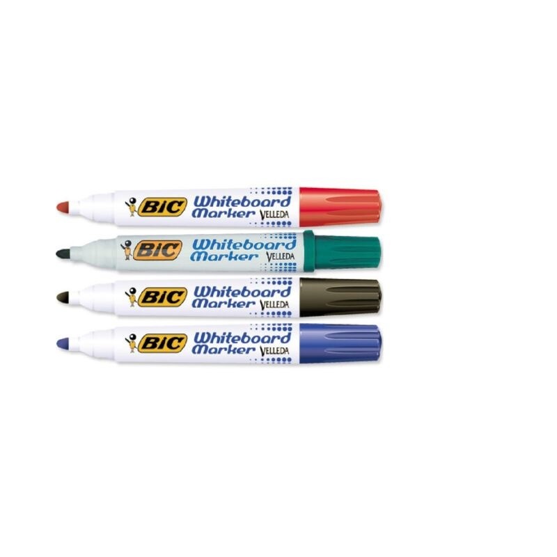 Bic Žymeklis baltai lentai Velleda 1701 1-5 mm, 4 spalvų rinkinys 8757151