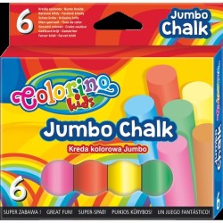 Kreida spalvota Colorino Kids Jumbo 6 spalvų.
