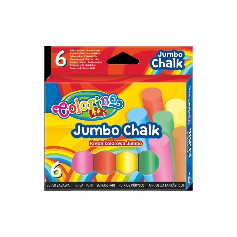 Kreida spalvota Colorino Kids Jumbo 6 spalvų.