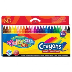Vaškinės kreidelės Colorino Kids 24 spalvų