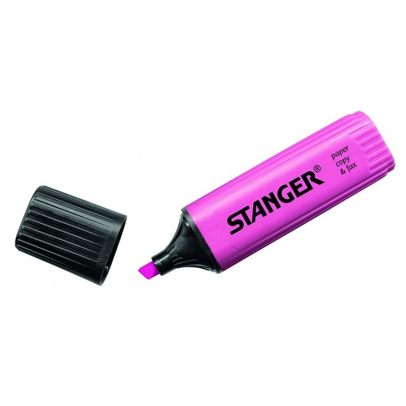 Stanger Teksto žymeklis 1-5 mm, rožinis, pakuotėje 10 vnt. 180004000