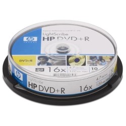 Diskas DVD+R HP 4.7GB, 16x, rietuvė (10)