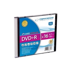 Diskas DVD+R Esperanza 4.7GB, 16x, plona dėžutė (1)