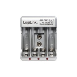 LogiLink (C5231663) įkraunamų baterijų įkroviklis, baNi-MH/Ni-Cd AA/AAA/9V