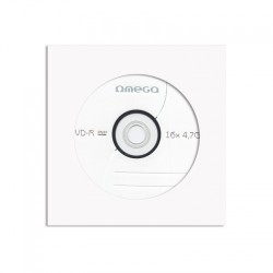 Omega DVD-R 4.7GB, 16x, kompaktiniai diskai popieriniame voke, 10 vnt