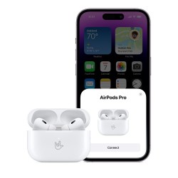 Apple AirPods Pro (2nd Gen) Belaidės ausinės Earbuds, Balta (MQD83ZM/A)