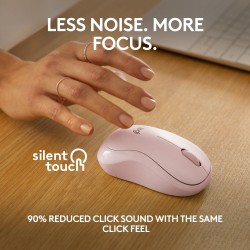 Logitech M240 Silent Belaidė pelė, Bluetooth, Rose