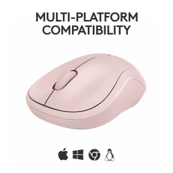 Logitech M240 Silent Belaidė pelė, Bluetooth, Rose