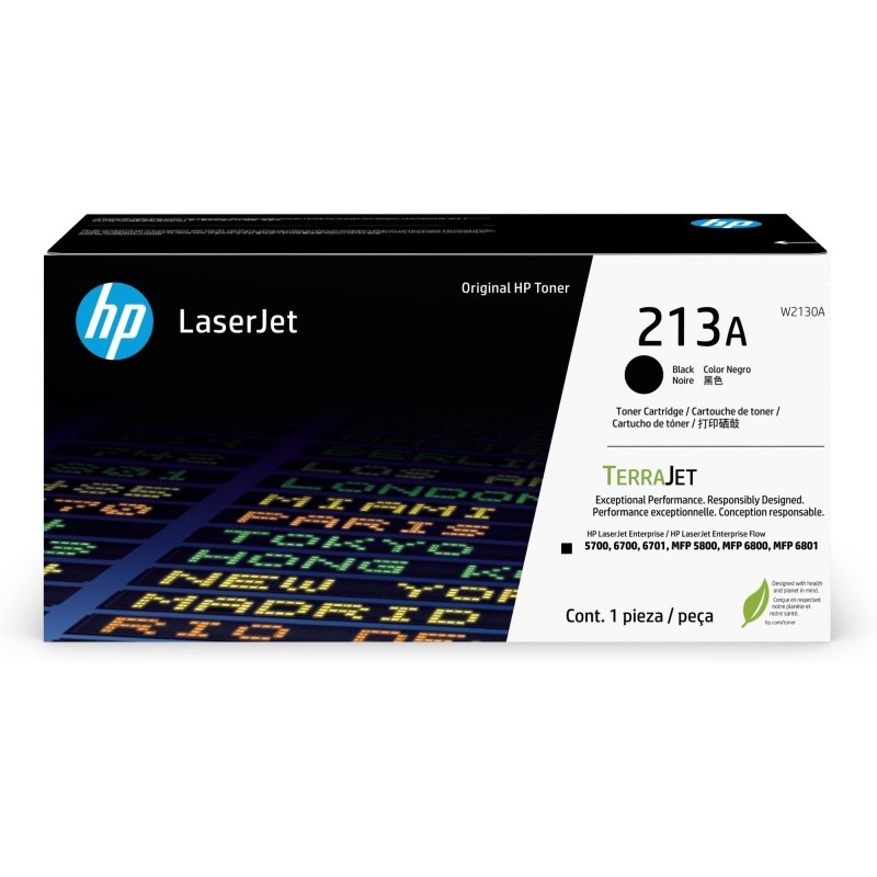 HP 213A (W2130A) Lazerinė kasetė, Juoda