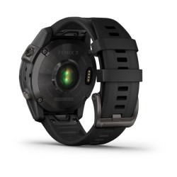Išmanusis laikrodis Garmin fenix 7S juodo DLC titano, juodas dirželis