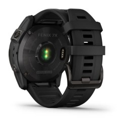 Išmanusis laikrodis Garmin fenix 7X juodo DLC titano, juodas dirželis