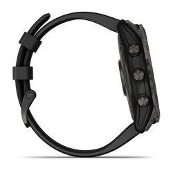 Išmanusis laikrodis Garmin fenix 7X juodo DLC titano, juodas dirželis