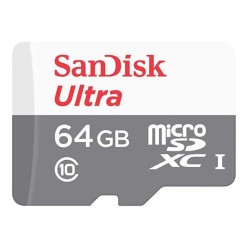Atminties kortelė SanDisk SDSQUNR-064G-GN3MN memory card 64 GB MicroSDXC UHS-1 Class 10