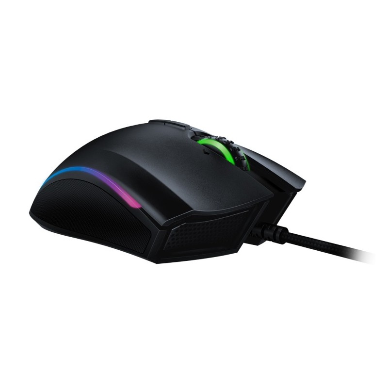 Razer Mamba Elite Laidinė žaidimų pelė, USB Type-A, Optical 16000 DPI, Juoda