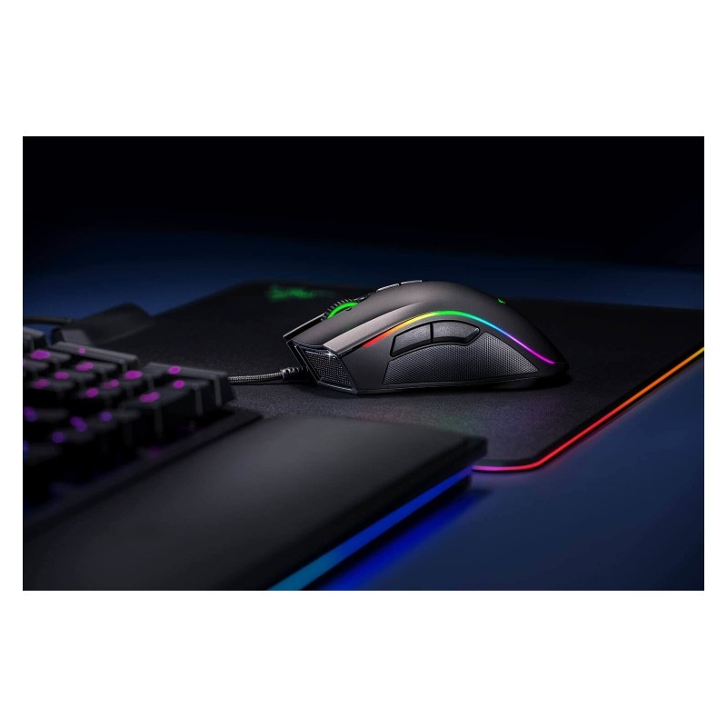 Razer Mamba Elite Laidinė žaidimų pelė, USB Type-A, Optical 16000 DPI, Juoda