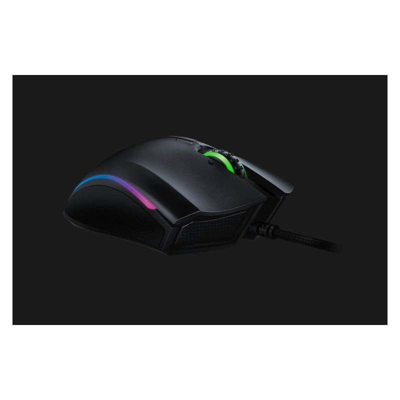 Razer Mamba Elite Laidinė žaidimų pelė, USB Type-A, Optical 16000 DPI, Juoda