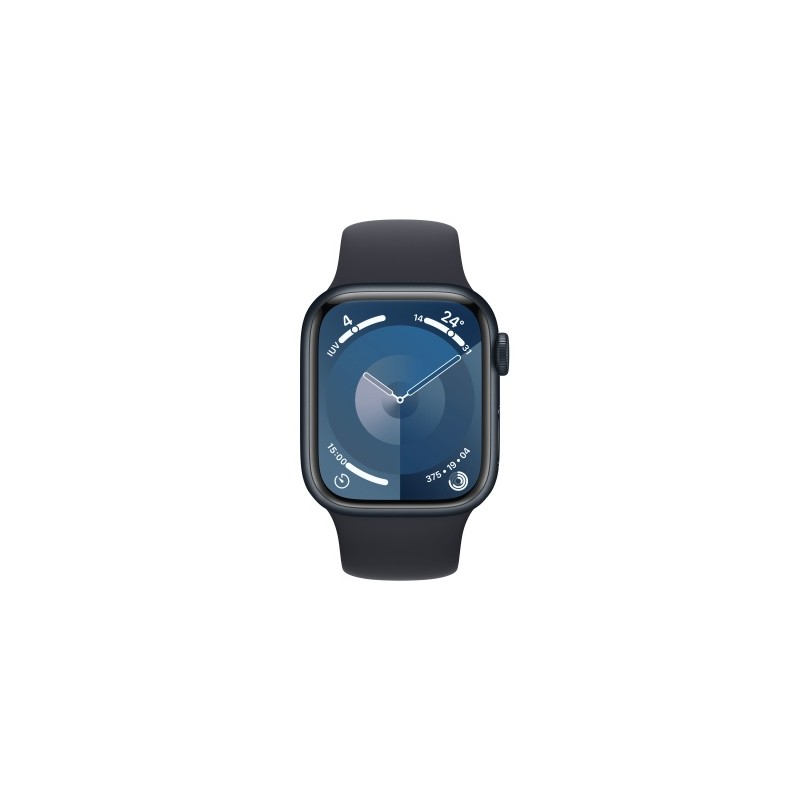 Apple Watch Series 9 Išmanusis laikrodis GPS 41mm Midnight Aluminum Case/Midnight Sport Band M/L