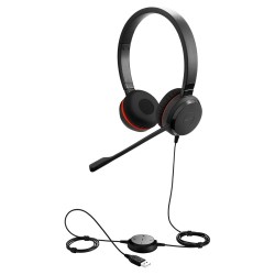 Jabra Evolve 20 SE UC Stereo Laidinės ausinės, USB-A, Juoda