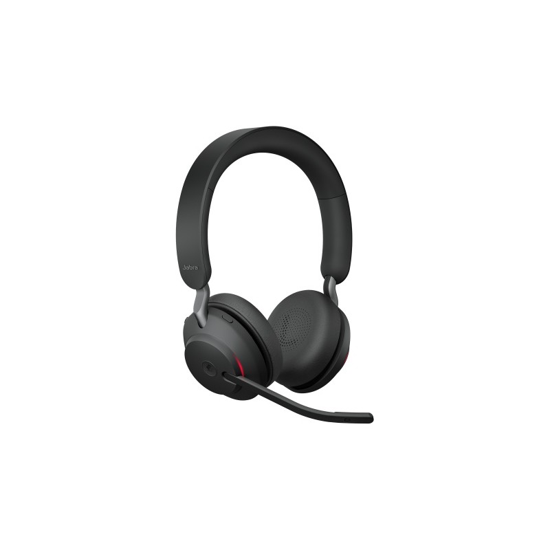 Jabra Evolve2 65 MS Stereo Belaidės ausinės, Bluetooth, USB-C, Juoda