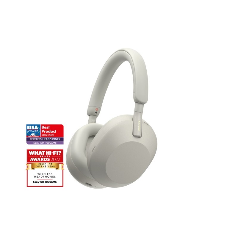 Sony WH-1000XM5 Belaidės ausinės, Bluetooth, Silver