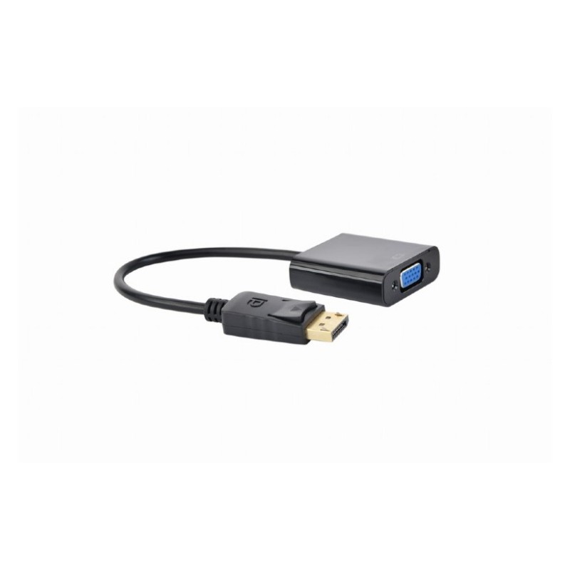 Gembird A-DPM-VGAF-02 Vaizdo kabelio adapteris, DisplayPort (male) į VGA (female), Juoda