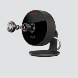 Logitech Circle View Camera Laidinė vaizdo stebėjimo kamera, FHD 1080p, 180°, Wi-Fi, Juoda
