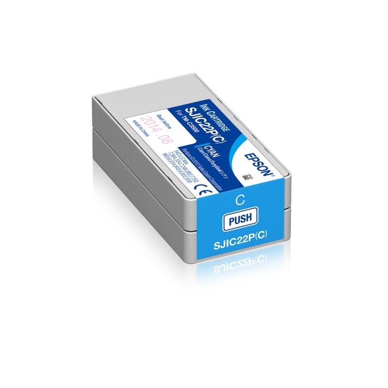 Epson SJIC22P(C) (C33S020602) Rašalinė kasetė, Žydra