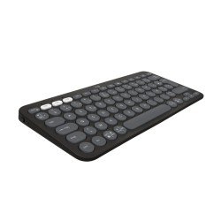Logitech Pebble Keys 2 K380s Belaidė klaviatūra, RF Wireless + Bluetooth, US INT, Tonal Graphite