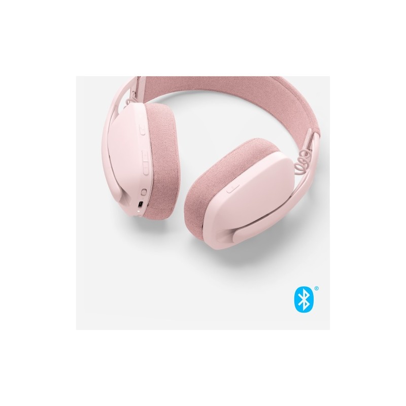 Logitech Zone Vibe 100 Belaidės ausinės, Bluetooth, Rose