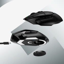 Logitech G502 X LIGHTSPEED Belaidė žaidimų pelė, RF Wireless, 25600 DPI, Juoda