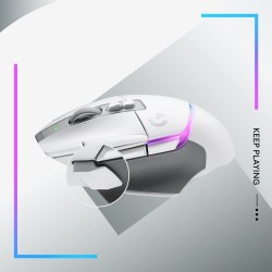 Logitech G502 X Plus LIGHTSPEED Belaidė žaidimų pelė, RF Wireless, 25600 DPI, Balta