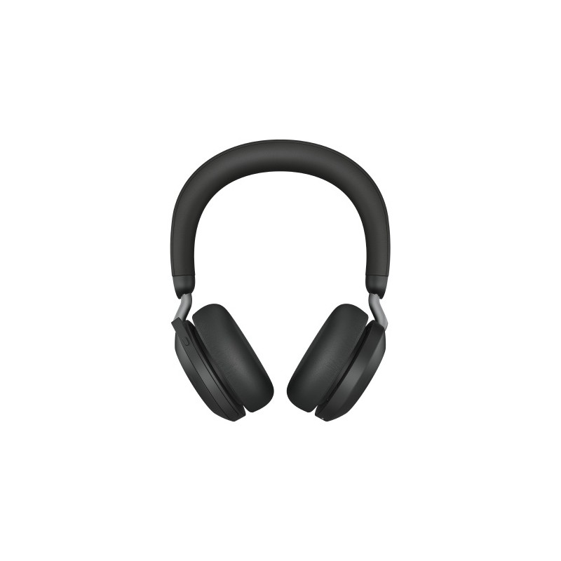 Belaidės ausinės su mikrofonu Jabra Evolve2 75, Bluetooth, USB-A, MS Teams, Juoda