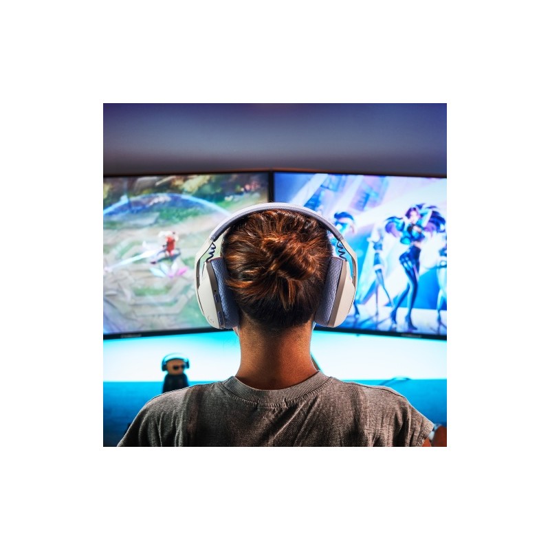 Logitech G435 LIGHTSPEED Belaidės žaidimų ausinės, Bluetooth, Off White and Lilac