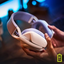 Logitech G435 LIGHTSPEED Belaidės žaidimų ausinės, Bluetooth, Off White and Lilac