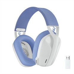 Logitech G435 LIGHTSPEED Belaidės žaidimų ausinės, Bluetooth, Off White and Lilac
