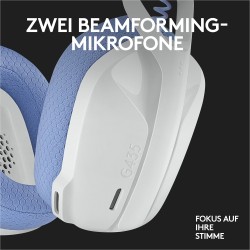 Logitech G435 LIGHTSPEED Belaidės žaidimų ausinės, Bluetooth, Off White and Lilac