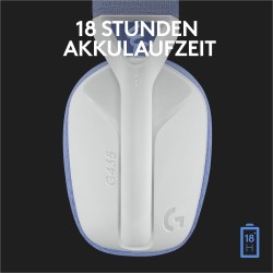 Logitech G435 LIGHTSPEED Belaidės žaidimų ausinės, Bluetooth, Off White and Lilac