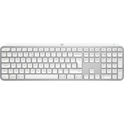 Logitech MX Keys S Belaidė klaviatūra, RF Wireless+Bluetooth, Illuminated, US Int, Pale Gray