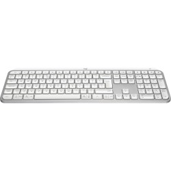 Logitech MX Keys S Belaidė klaviatūra, RF Wireless+Bluetooth, Illuminated, US Int, Pale Gray