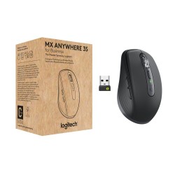 Logitech MX Anywhere 3S for Business Belaidė pelė, RF Wireless + Bluetooth, 8000 DPI, Graphite