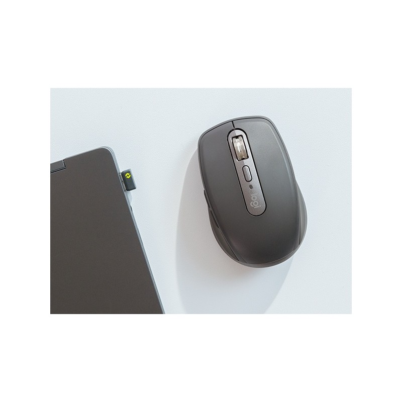 Logitech MX Anywhere 3S for Business Belaidė pelė, RF Wireless + Bluetooth, 8000 DPI, Graphite