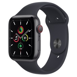 Apple Watch SE Smart watch, GPS+Cellular, Space Gray Aluminum Case/Midnight Sport Band, 44mm (SPEC)