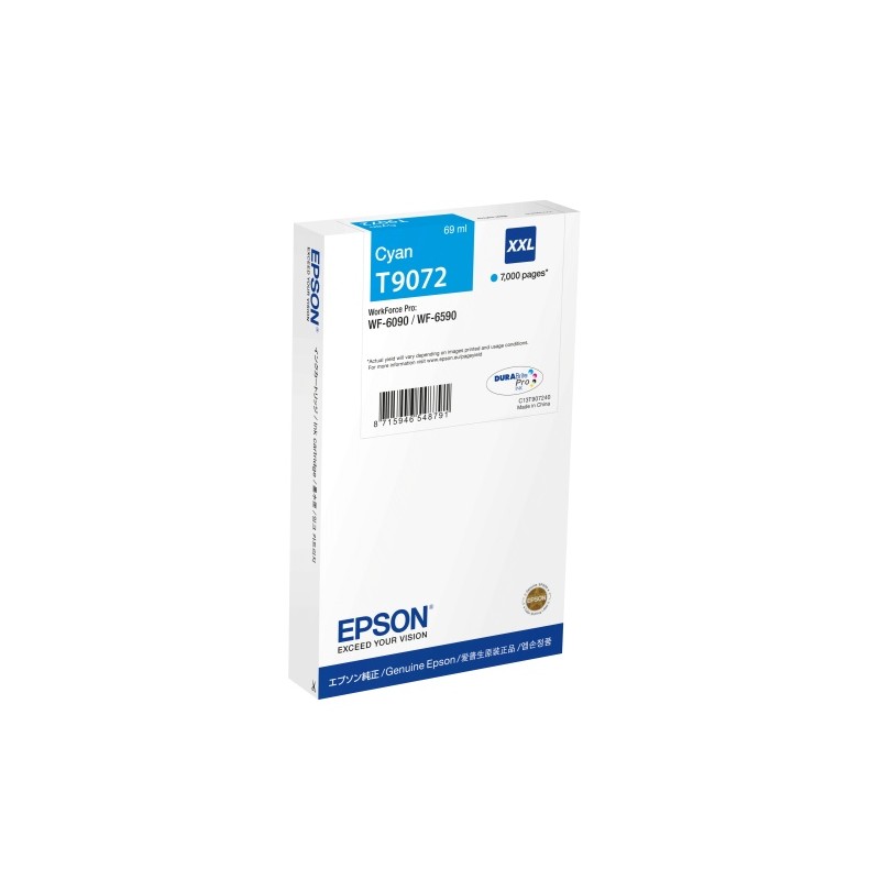 Epson T9072 XXL (C13T90724N) Rašalinė kasetė, Žydra