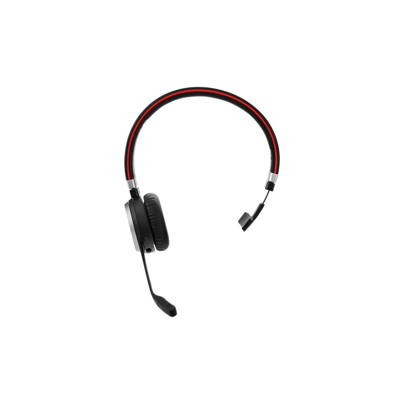 Jabra Evolve 65 SE MS Mono Belaidės ausinės, Bluetooth, USB-A, Link 390a, Juoda